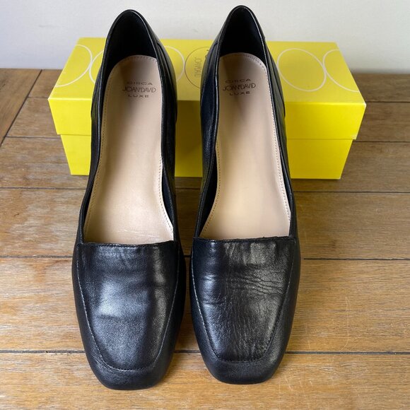 Circa Joan & David Shoes - Circa Joan & David Size 11 Luxe Black Leather Loafers Flats Slip On